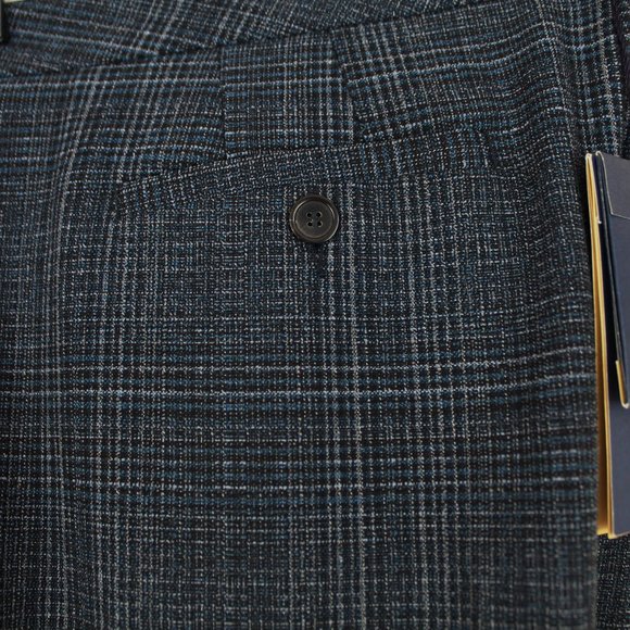 NWT Piazza Sempione Laura Plaid Trousers | Designer Tailored Trousers - Picture 8 of 9